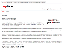 Tablet Screenshot of mysite.ro